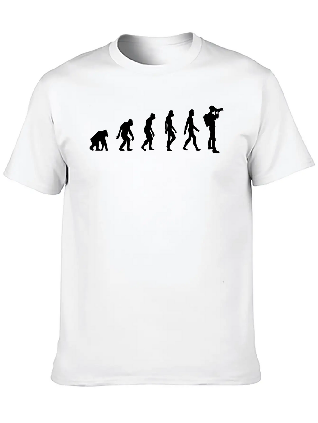 Evolution Of Photography Unisex Short Sleeve Soft Cotton T-Shirt – Casual Everyday Wear