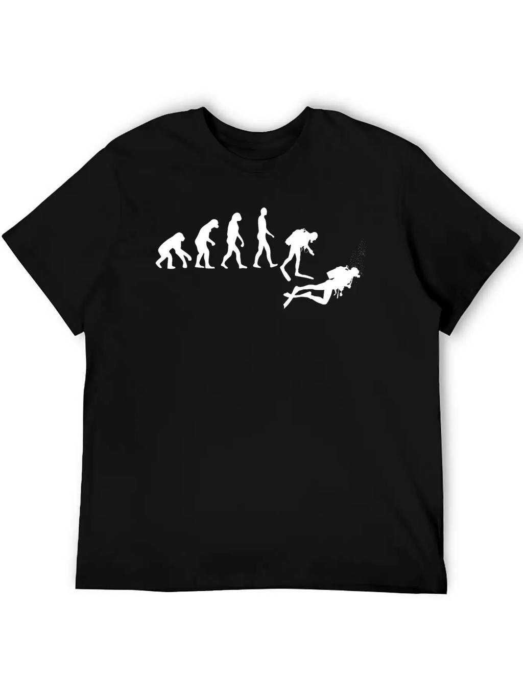 Evolution Of Scuba Diving Unisex Casual T-Shirt – Clean Design For Daily Comfort