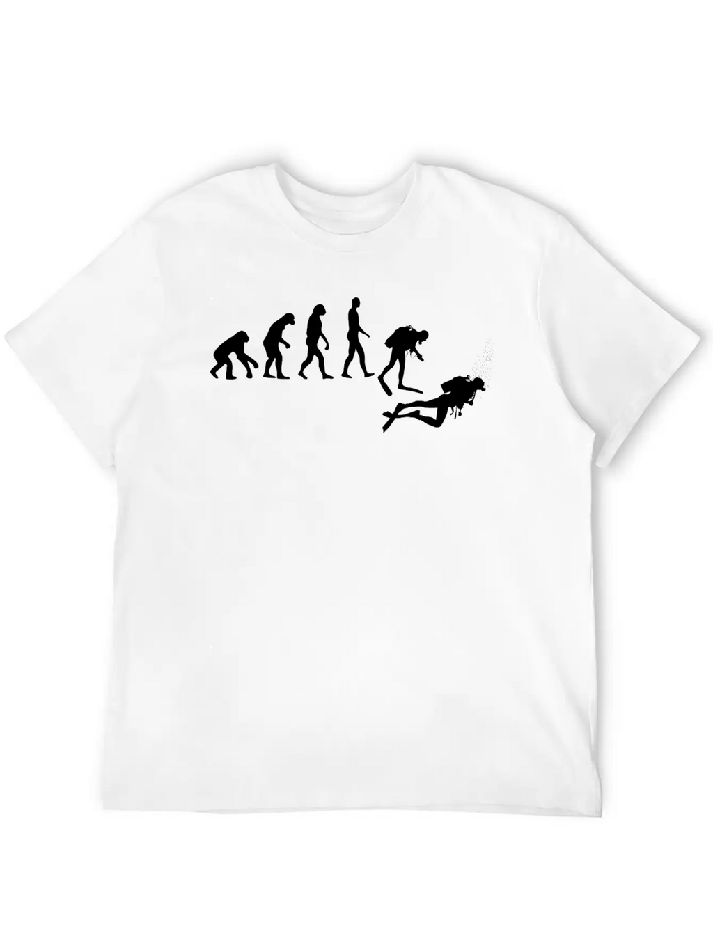 Evolution Of Scuba Diving Unisex Casual T-Shirt – Clean Design For Daily Comfort