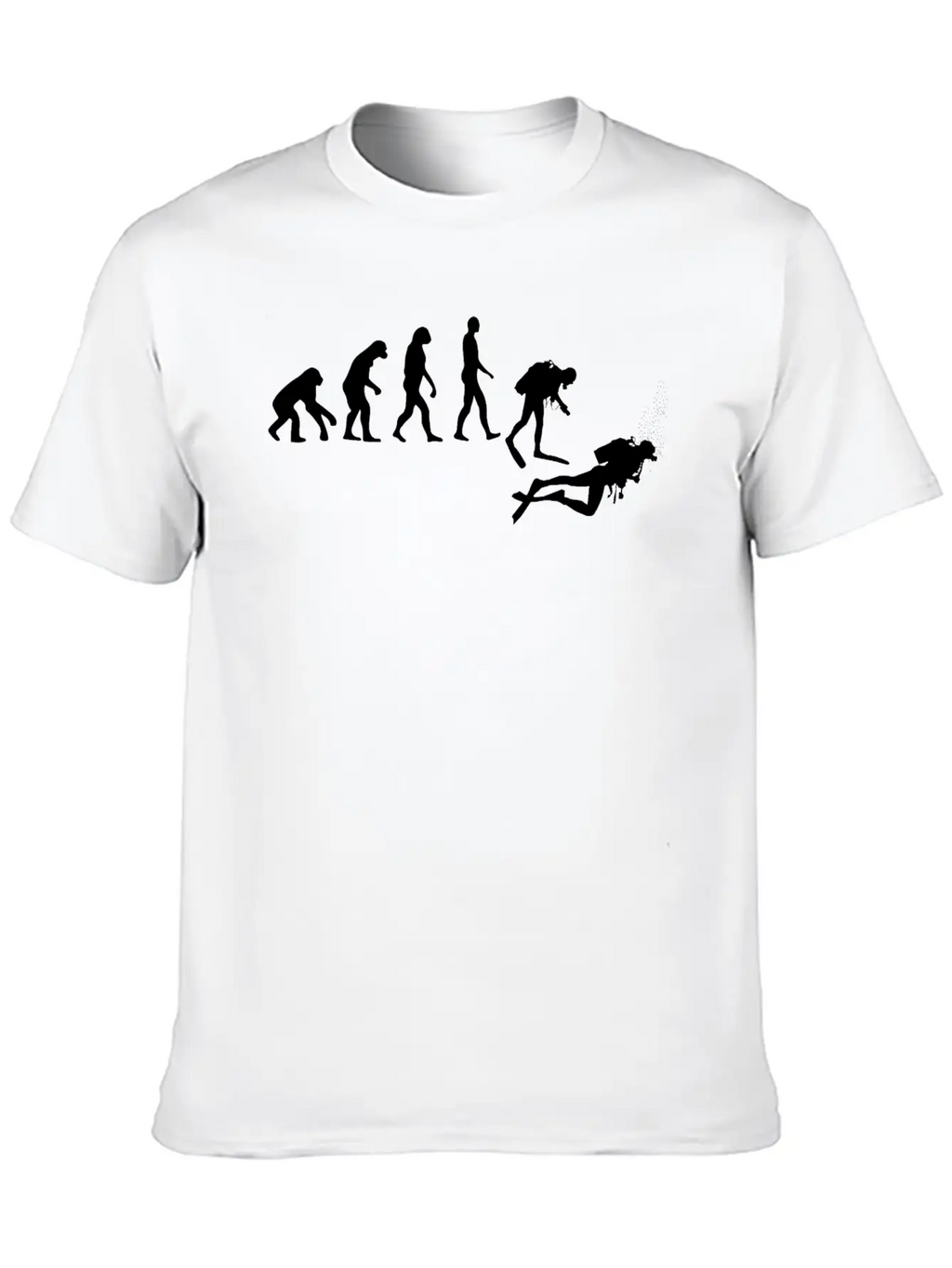 Evolution Of Scuba Diving Unisex Casual T-Shirt – Clean Design For Daily Comfort