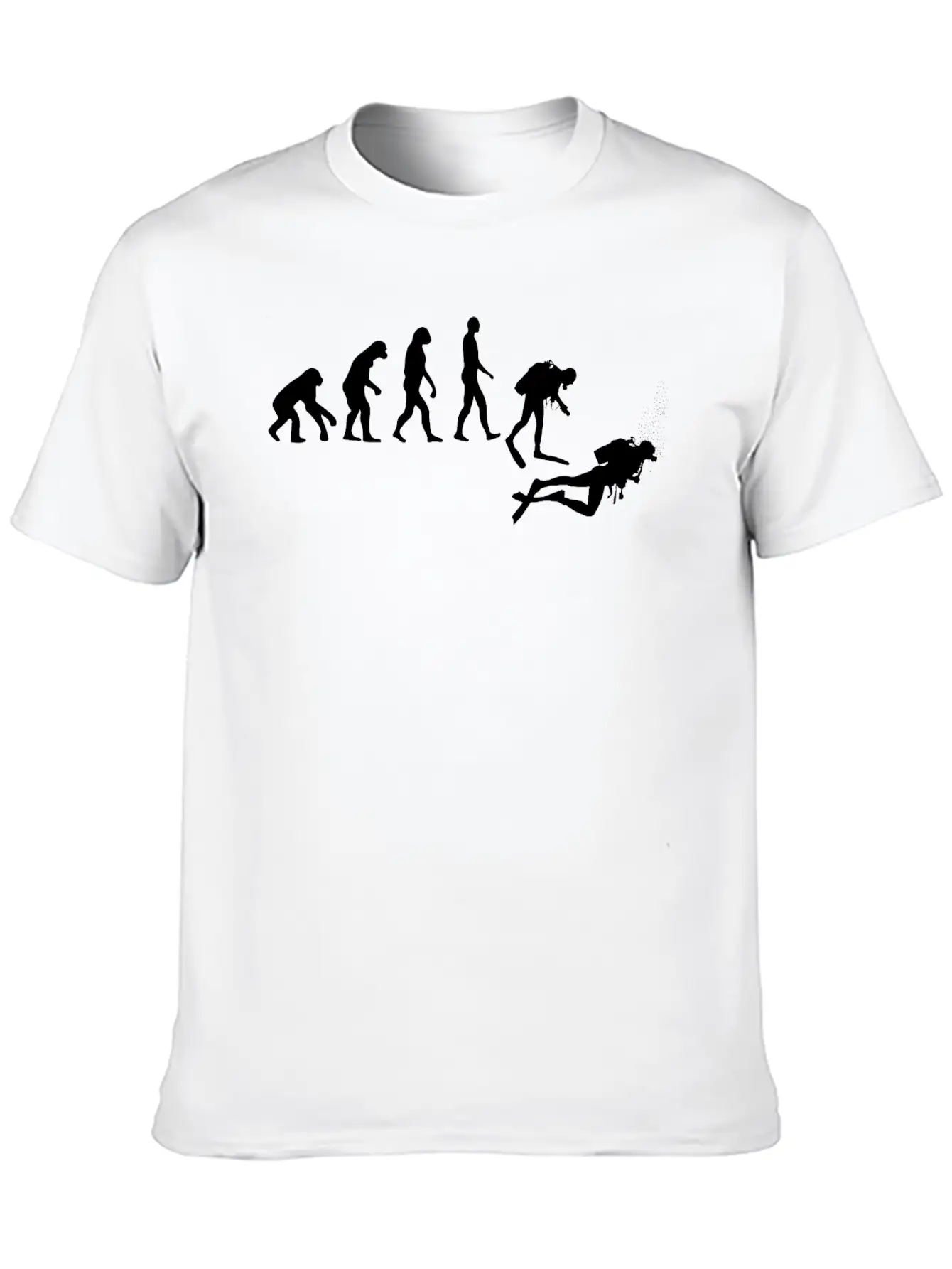 Evolution Of Scuba Diving Unisex Casual T-Shirt – Clean Design For Daily Comfort