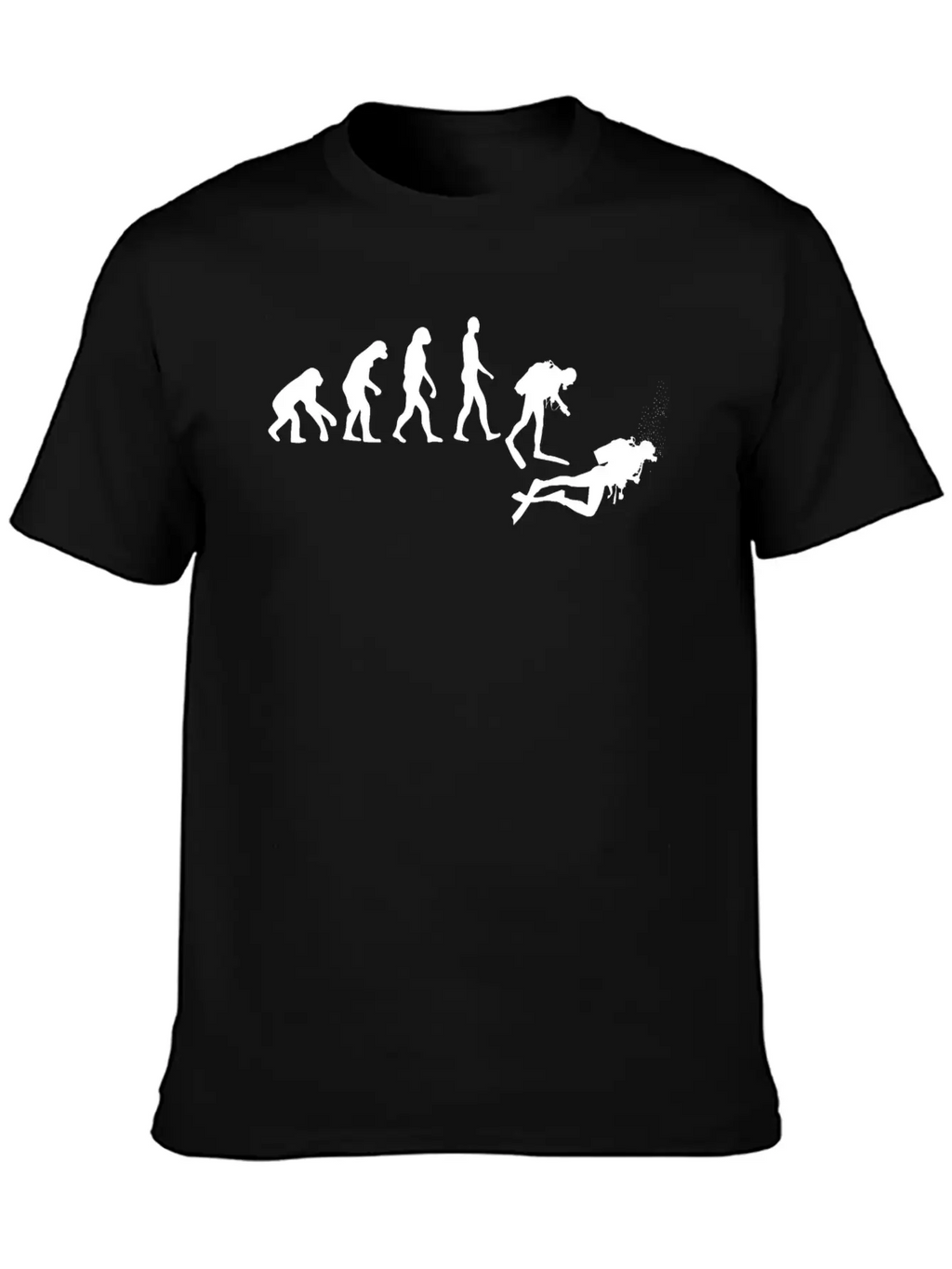 Evolution Of Scuba Diving Unisex Casual T-Shirt – Clean Design For Daily Comfort