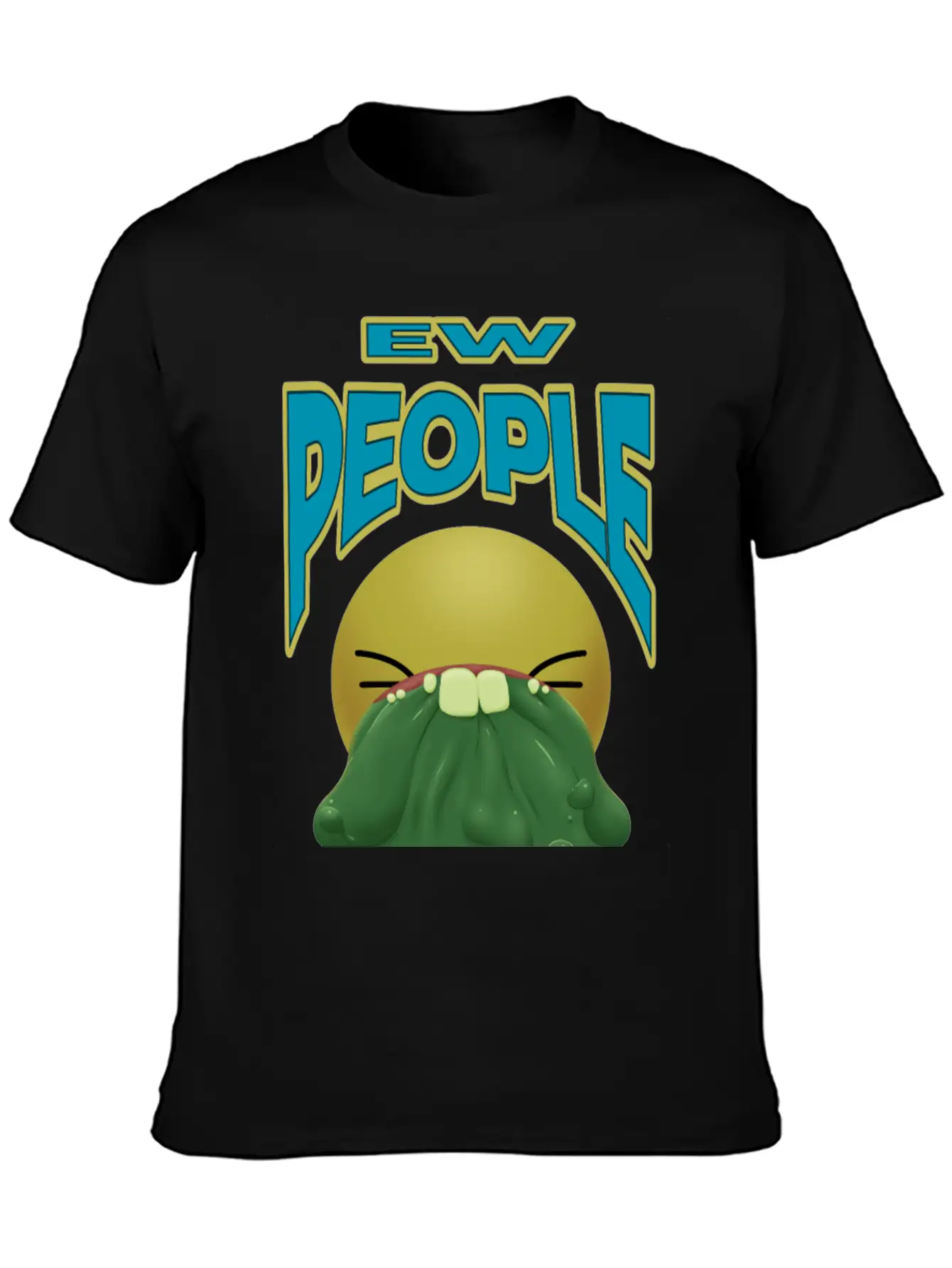 Ew People Classic Fit Graphic Tee For Daily Comfort – Unisex Cotton Shirt