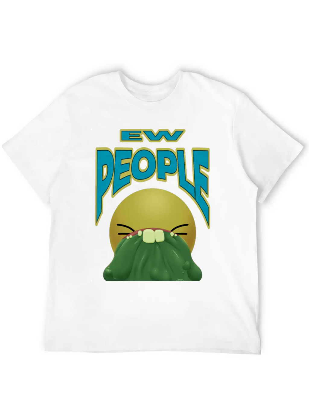 Ew People Classic Fit Graphic Tee For Daily Comfort – Unisex Cotton Shirt
