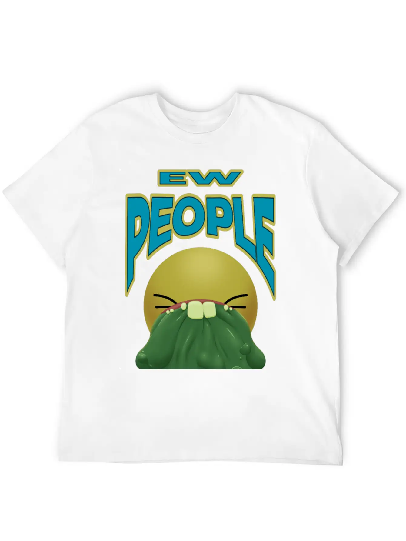 Ew People Classic Fit Graphic Tee For Daily Comfort – Unisex Cotton Shirt