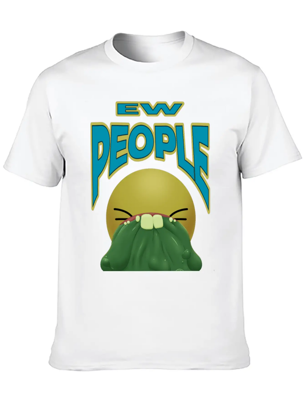 Ew People Classic Fit Graphic Tee For Daily Comfort – Unisex Cotton Shirt