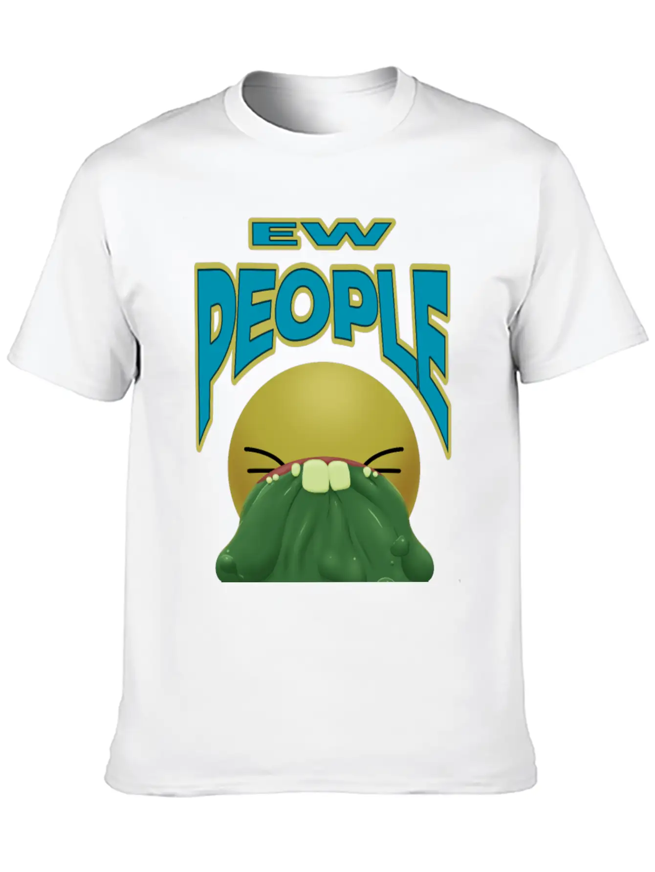 Ew People Classic Fit Graphic Tee For Daily Comfort – Unisex Cotton Shirt