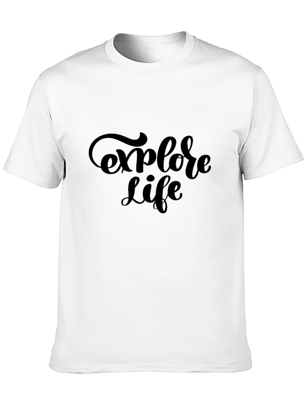 Explore Life Black Graphic Tee