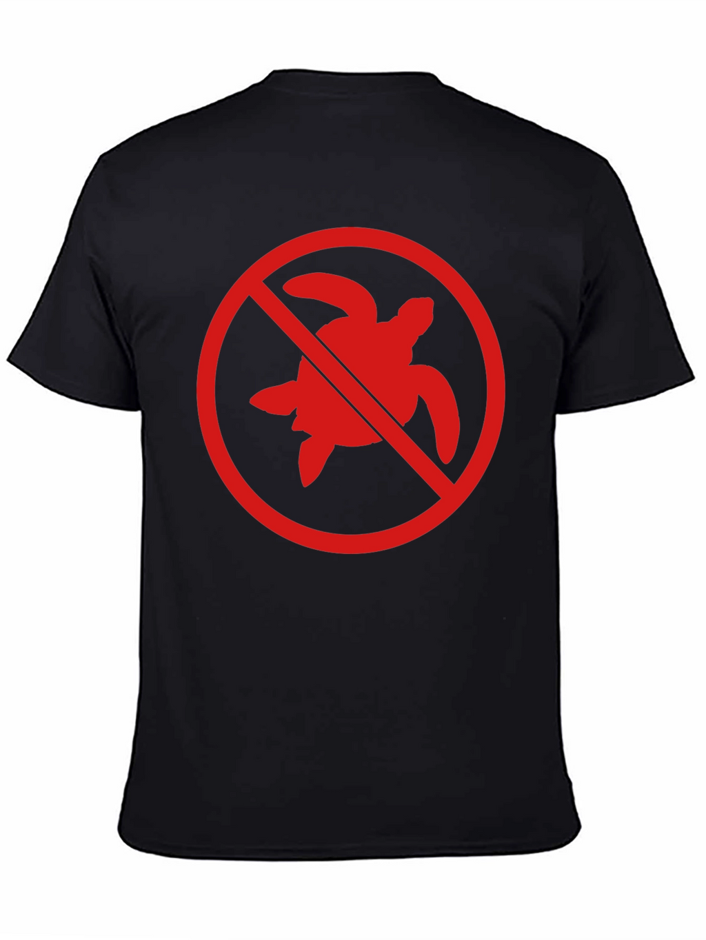 No Turtles T-Shirt - Black Crew Neck Tee