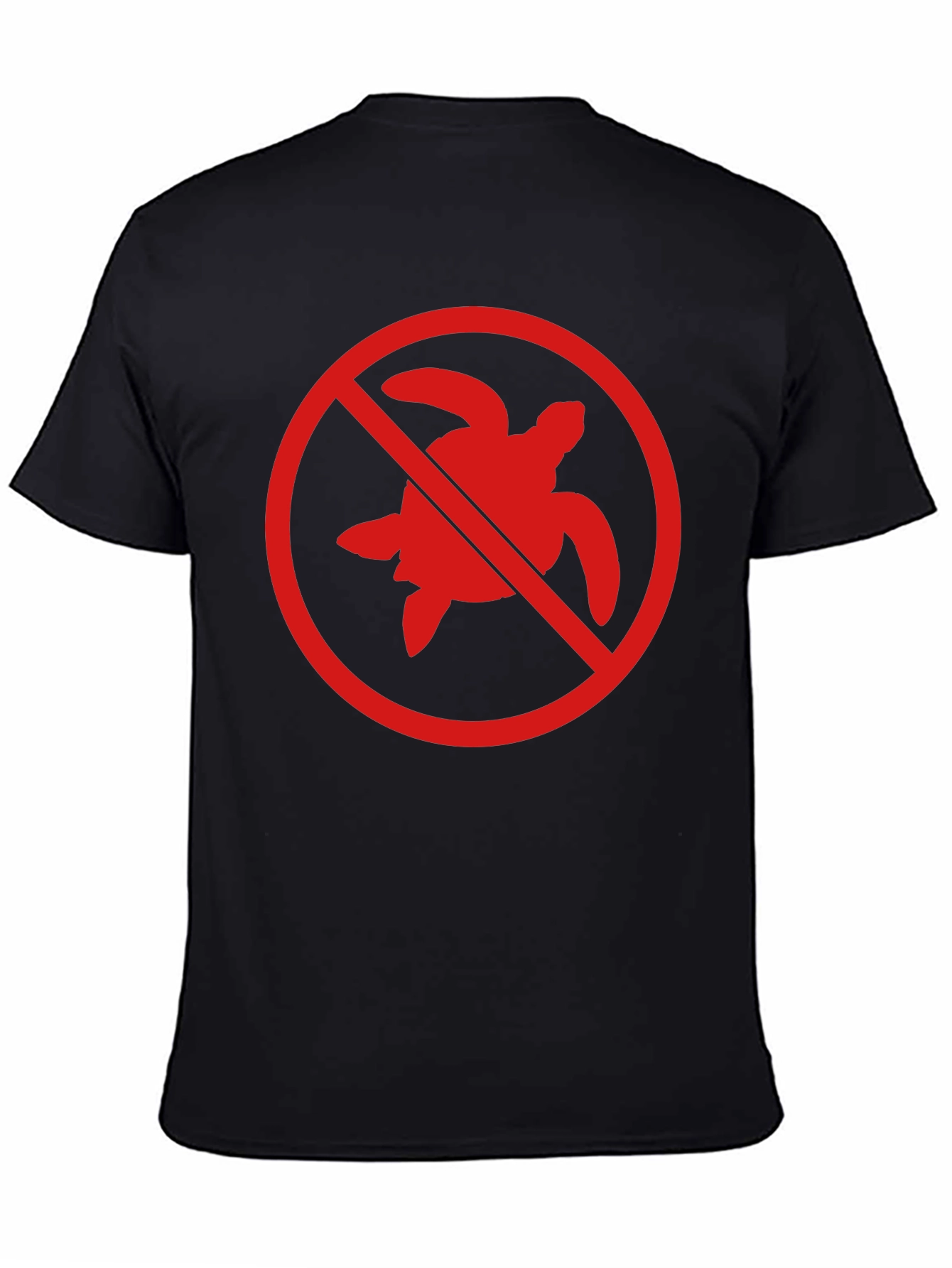 No Turtles T-Shirt - Black Crew Neck Tee