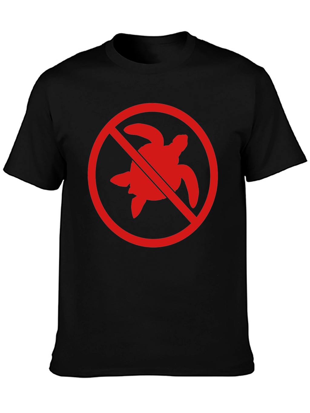No Turtles T-Shirt - Black Crew Neck Tee