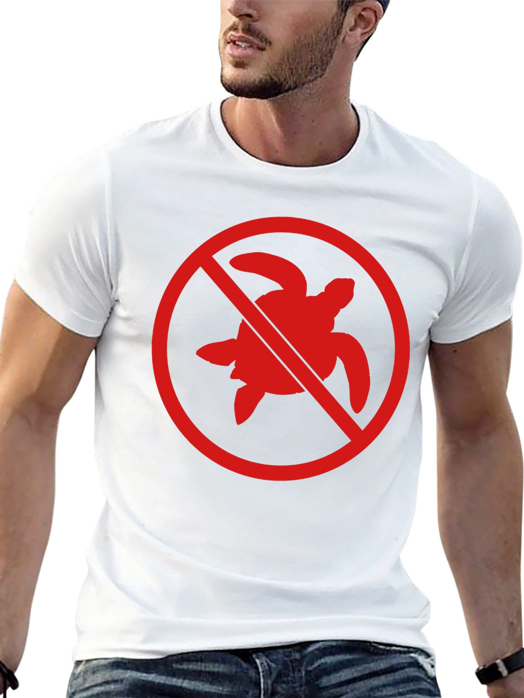 No Turtles T-Shirt - Black Crew Neck Tee