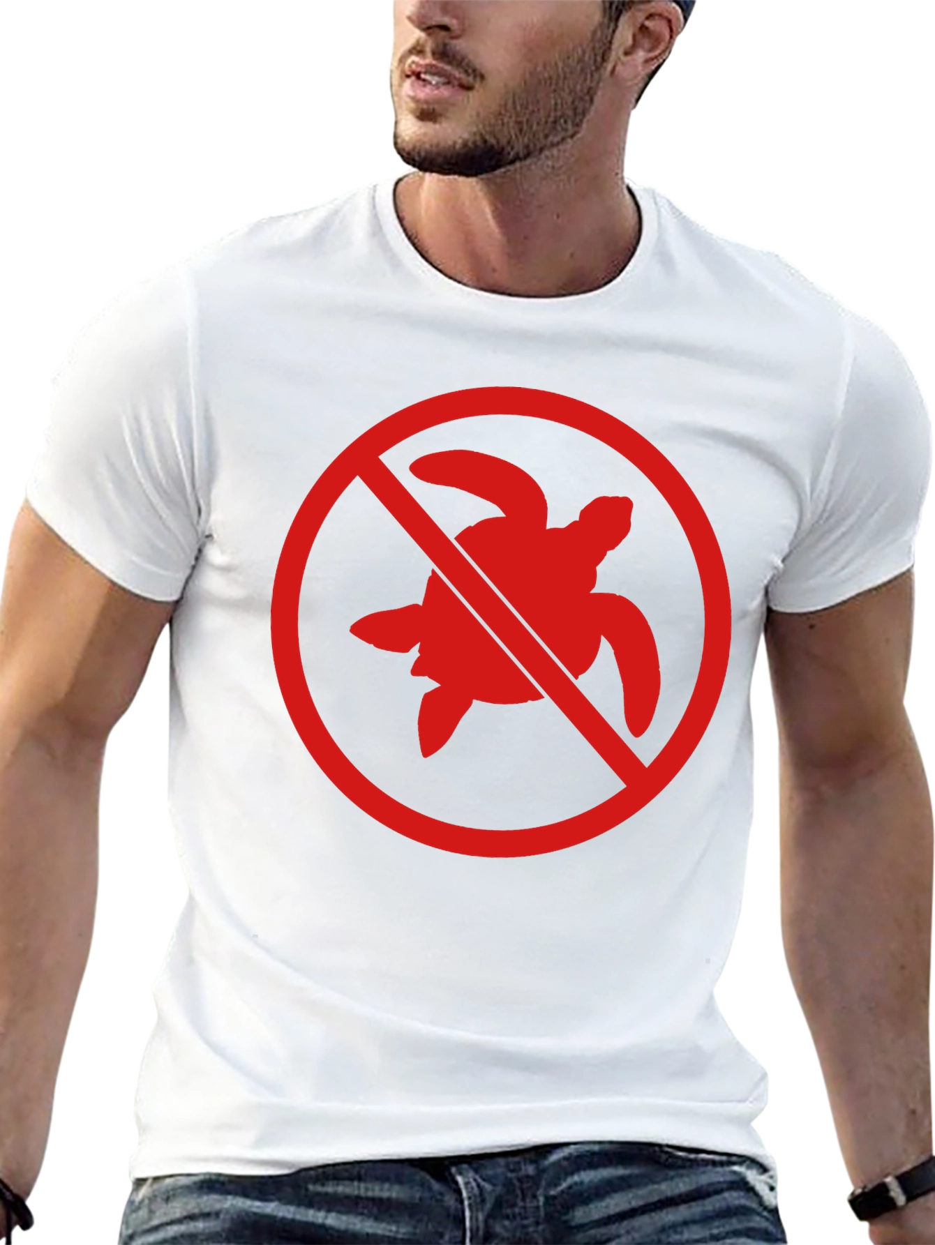 No Turtles T-Shirt - Black Crew Neck Tee