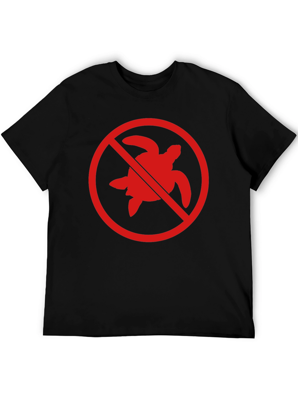 No Turtles T-Shirt - Black Crew Neck Tee