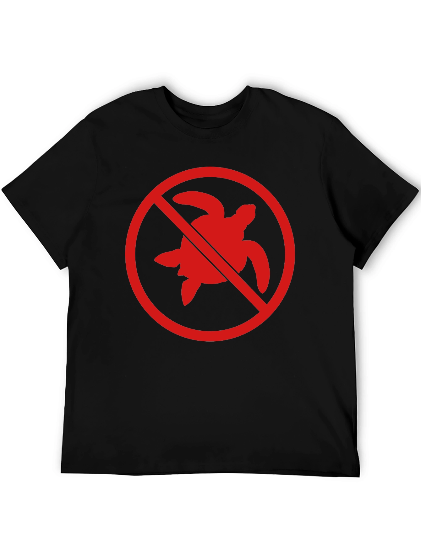 No Turtles T-Shirt - Black Crew Neck Tee