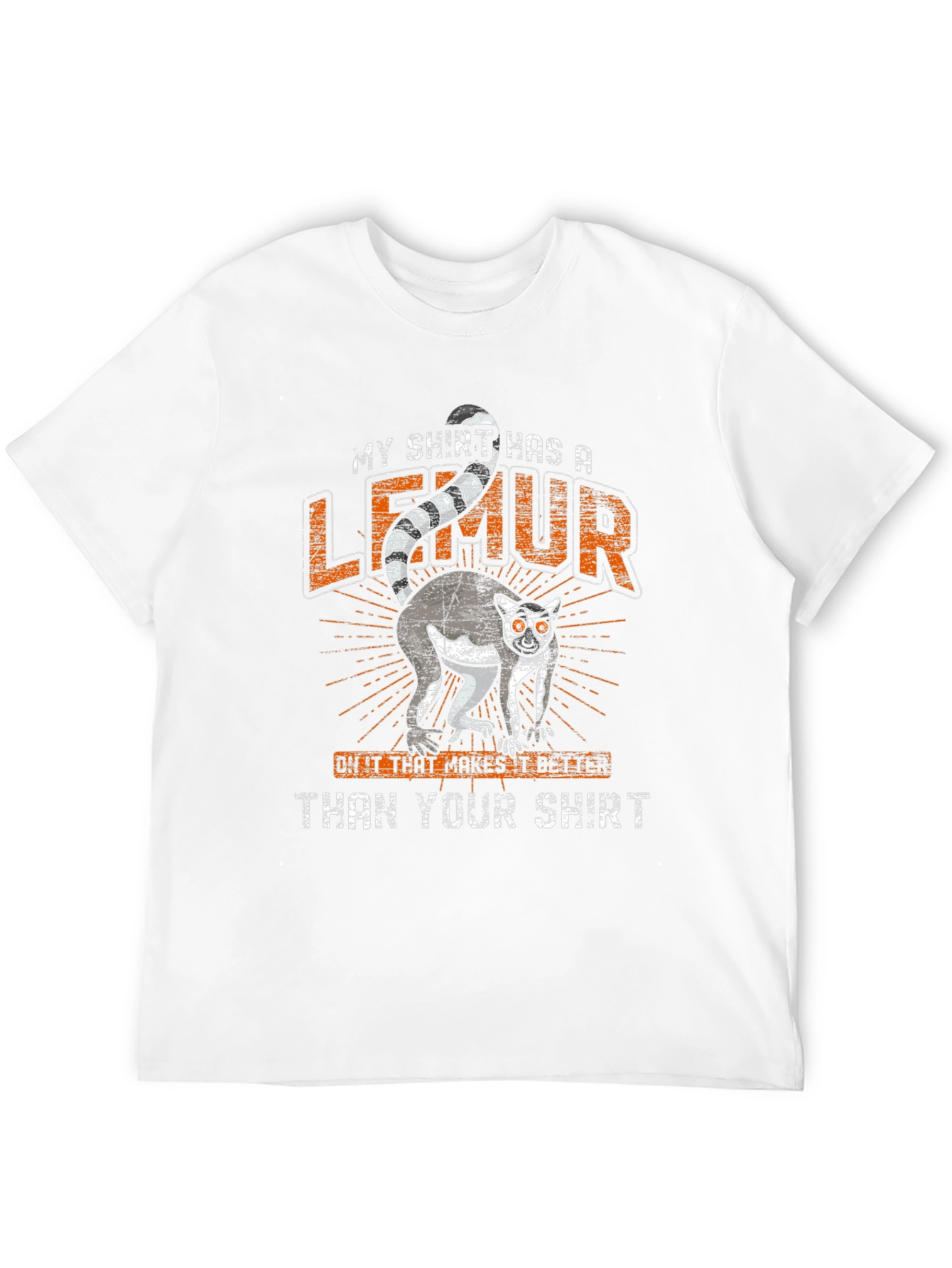 Funny Lemur Graphic Tee - My Shirt Has A Lemur