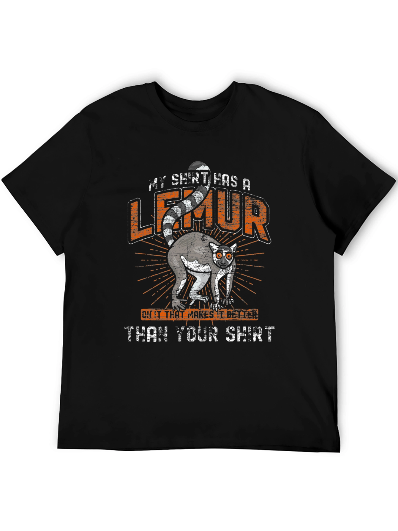 Funny Lemur Graphic Tee - My Shirt Has A Lemur