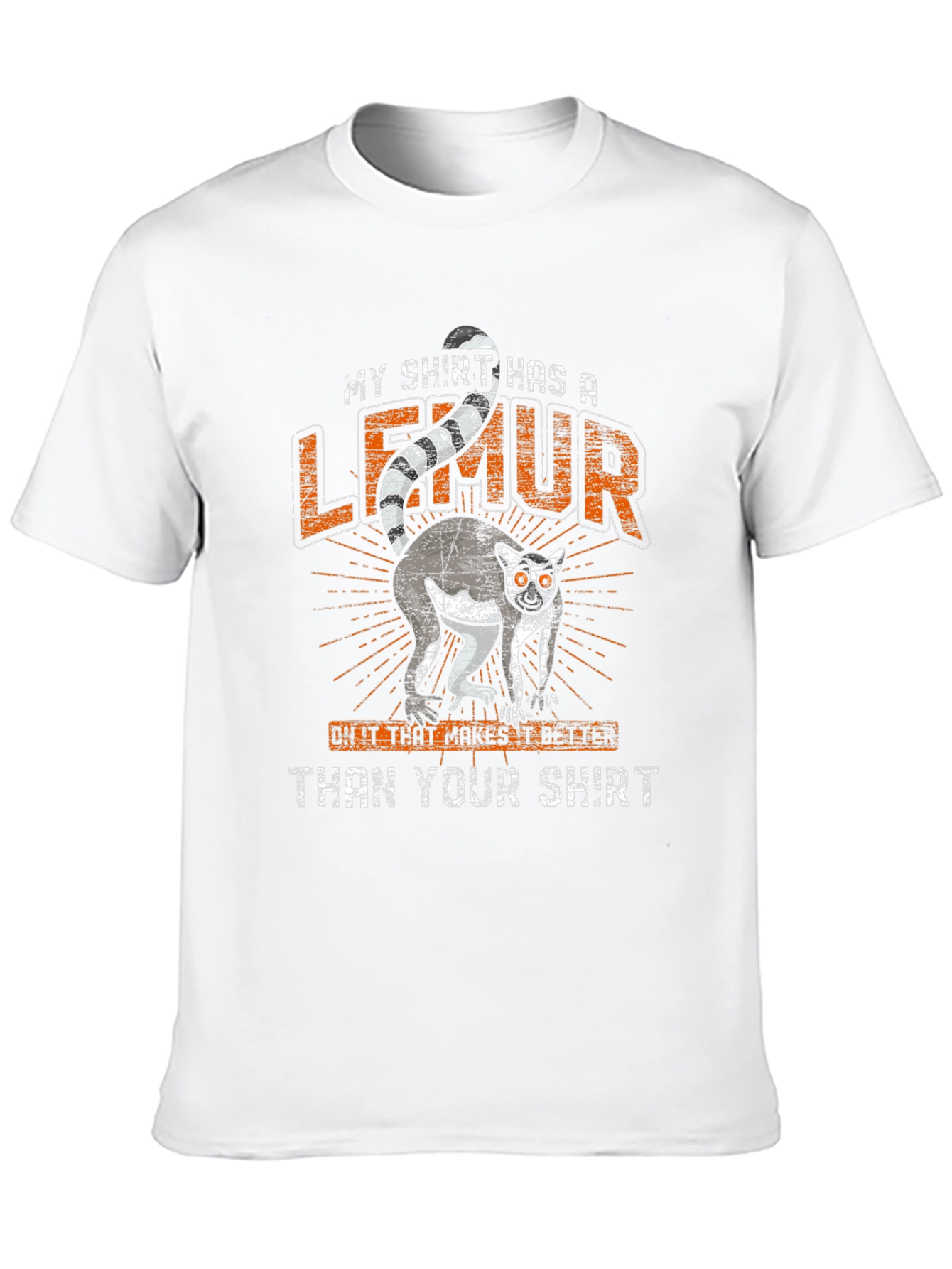 Funny Lemur Graphic Tee - My Shirt Has A Lemur