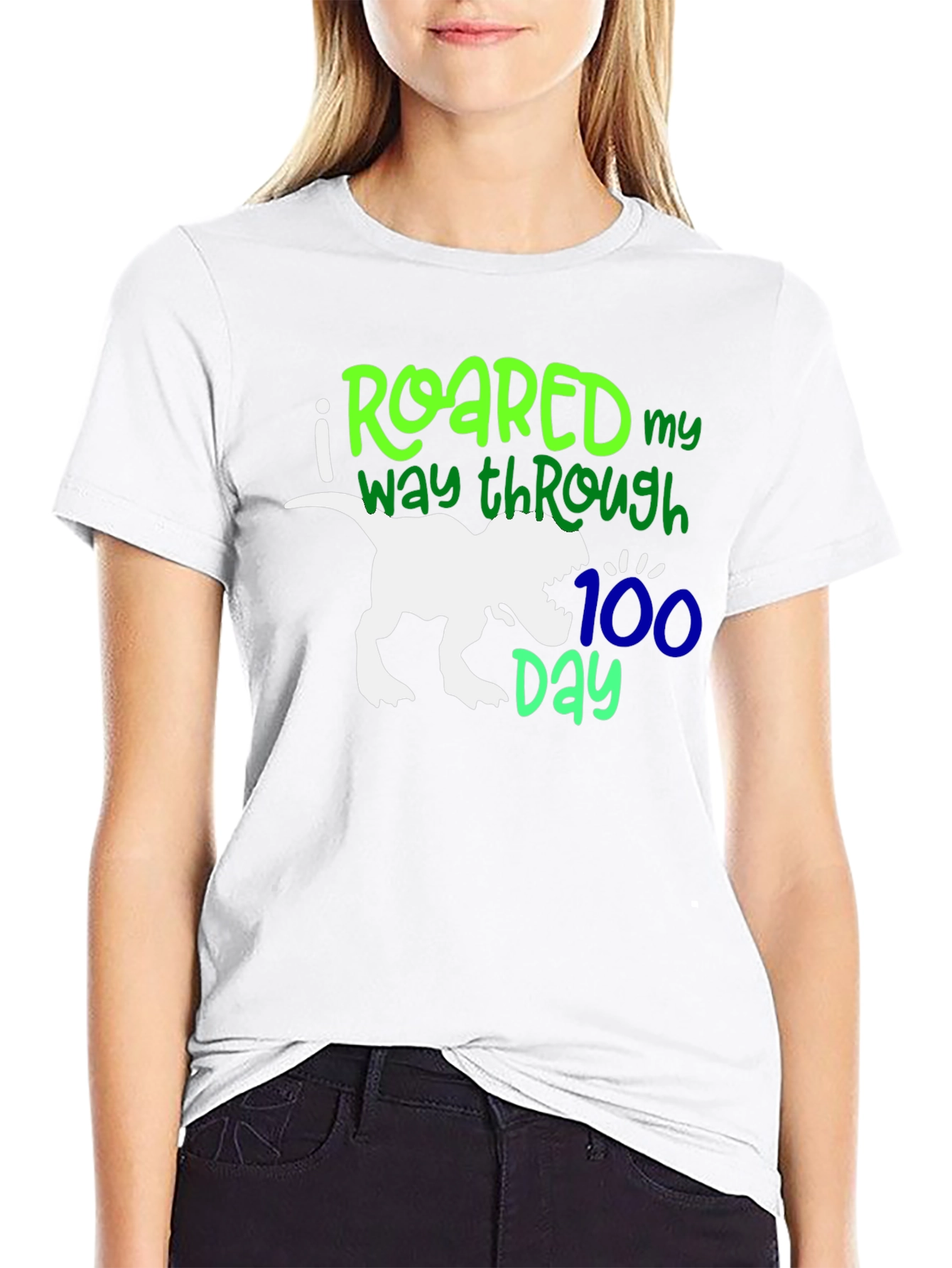 Roared Through 100 Days T-Shirt