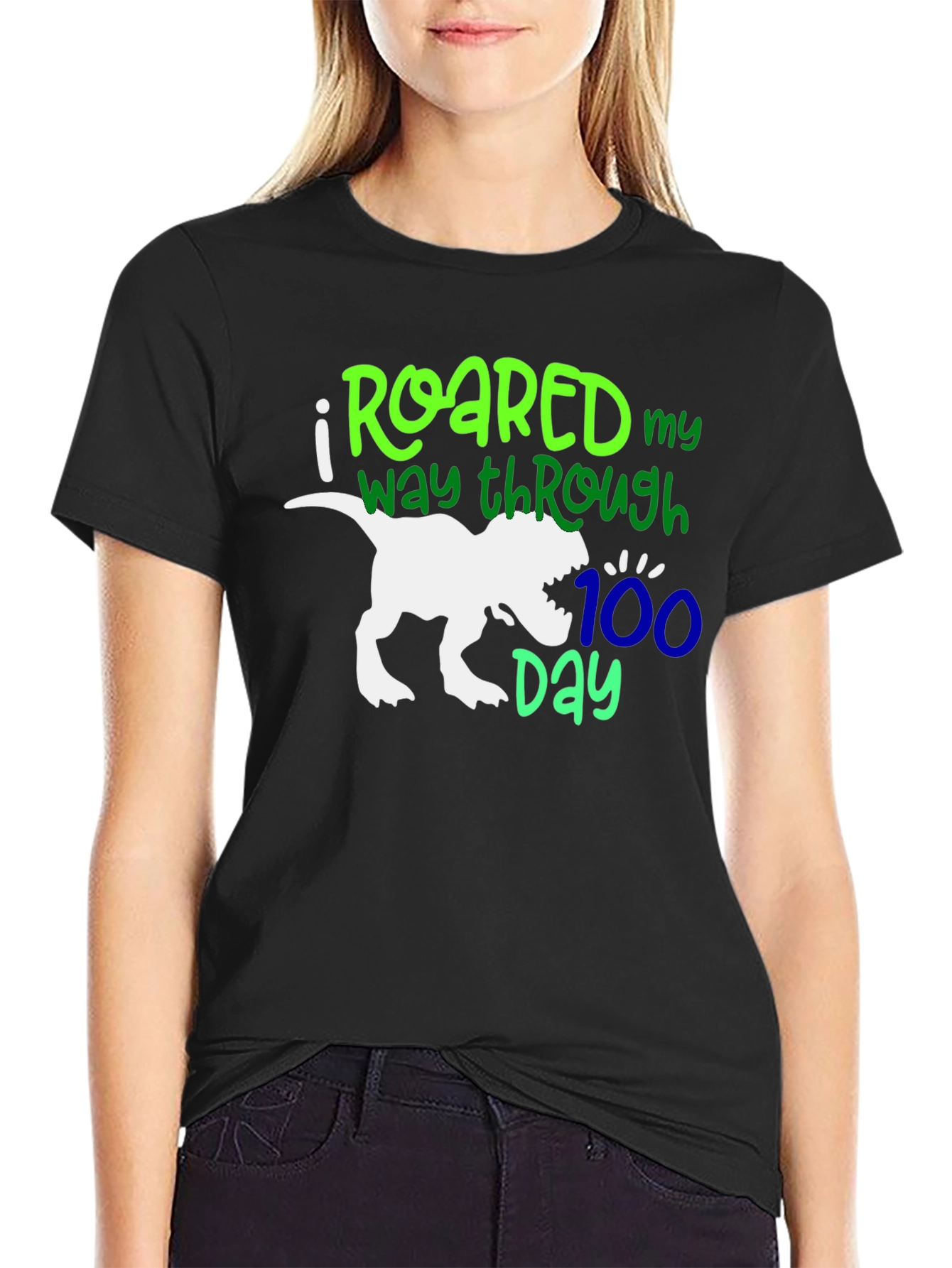 Roared Through 100 Days T-Shirt