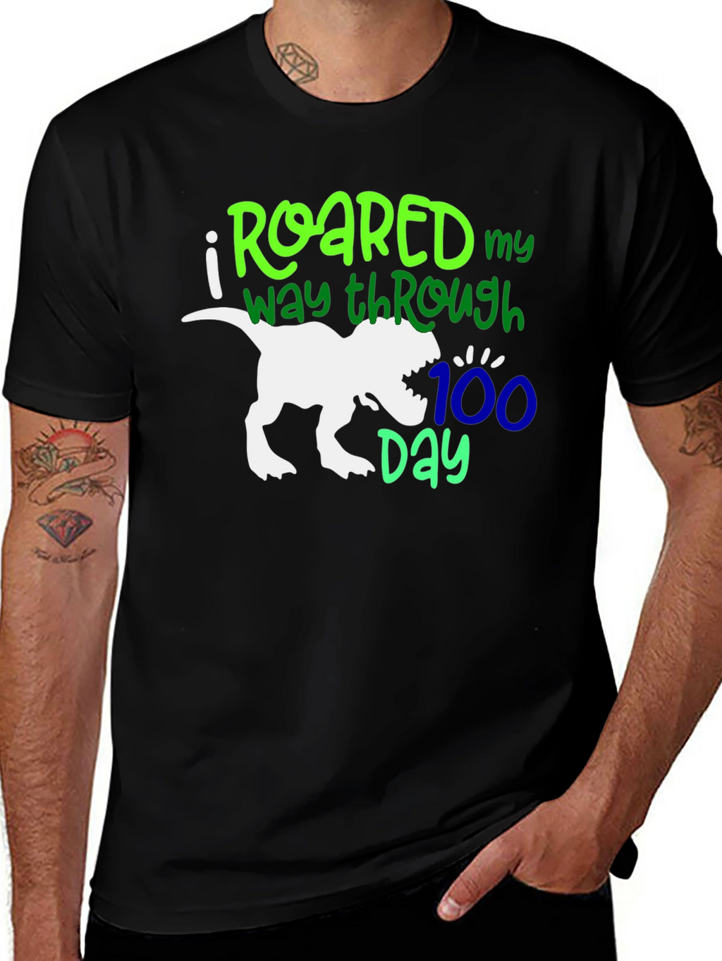 Roared Through 100 Days T-Shirt