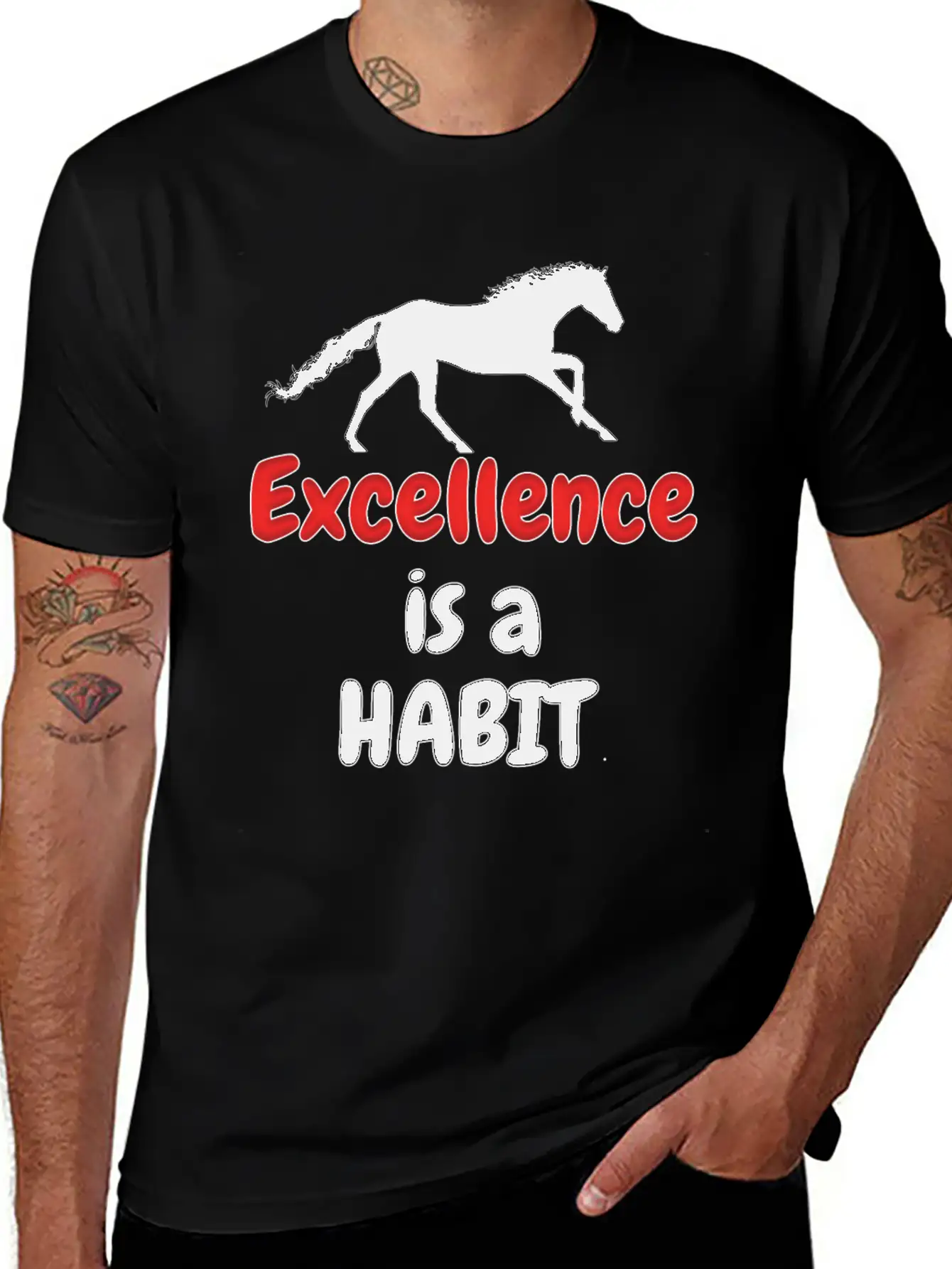 Excellence Is A Habit Essential Cotton Tee For Daily Outfits – Unisex Style