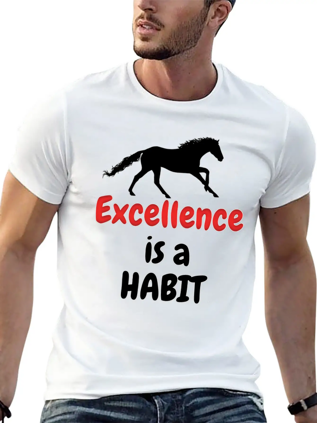 Excellence Is A Habit Essential Cotton Tee For Daily Outfits – Unisex Style