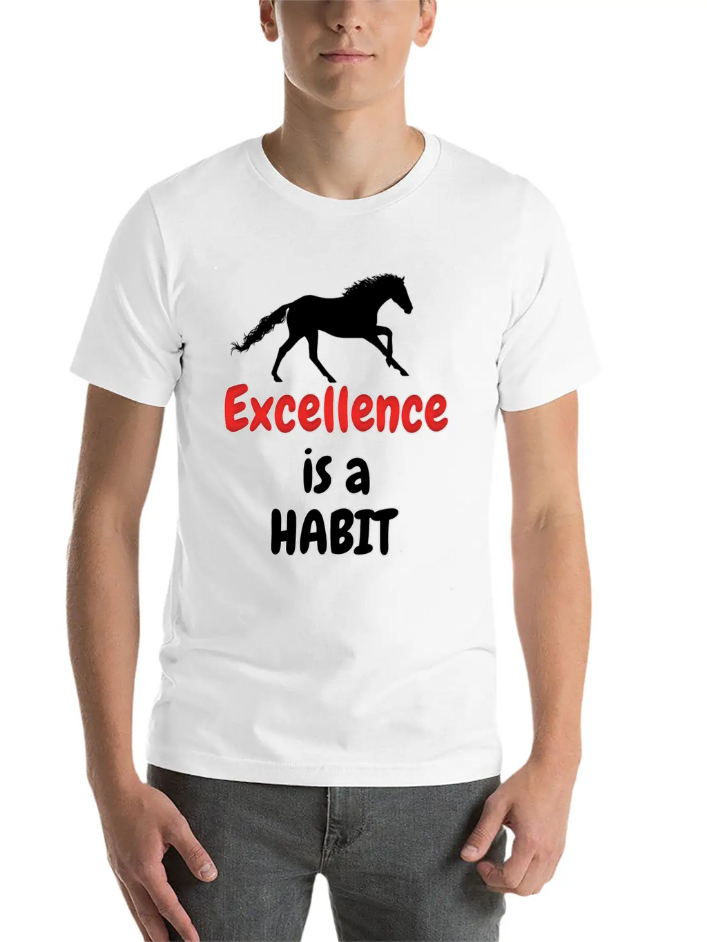 Excellence Is A Habit Essential Cotton Tee For Daily Outfits – Unisex Style