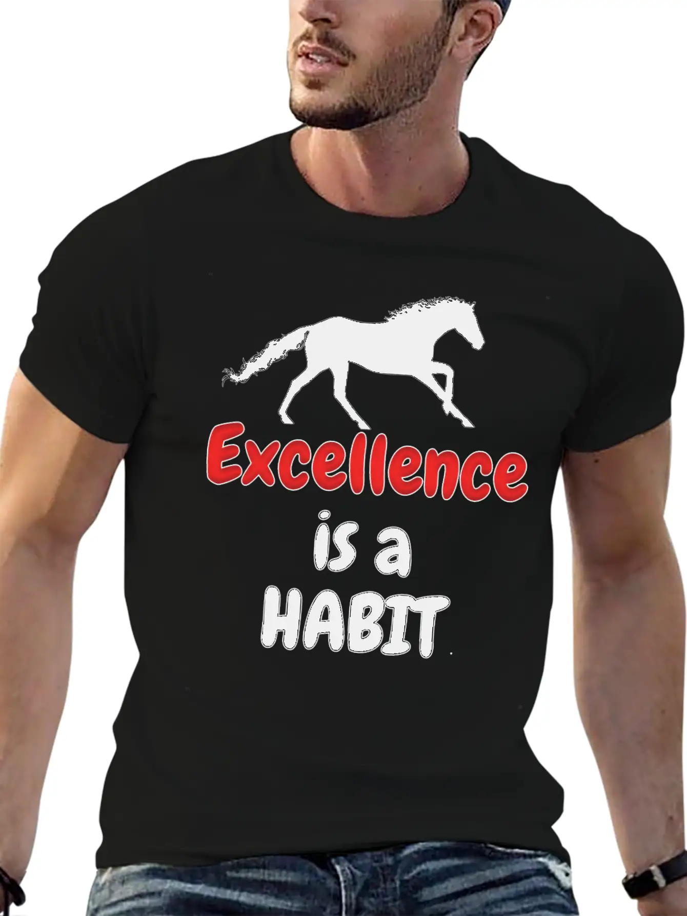 Excellence Is A Habit Essential Cotton Tee For Daily Outfits – Unisex Style