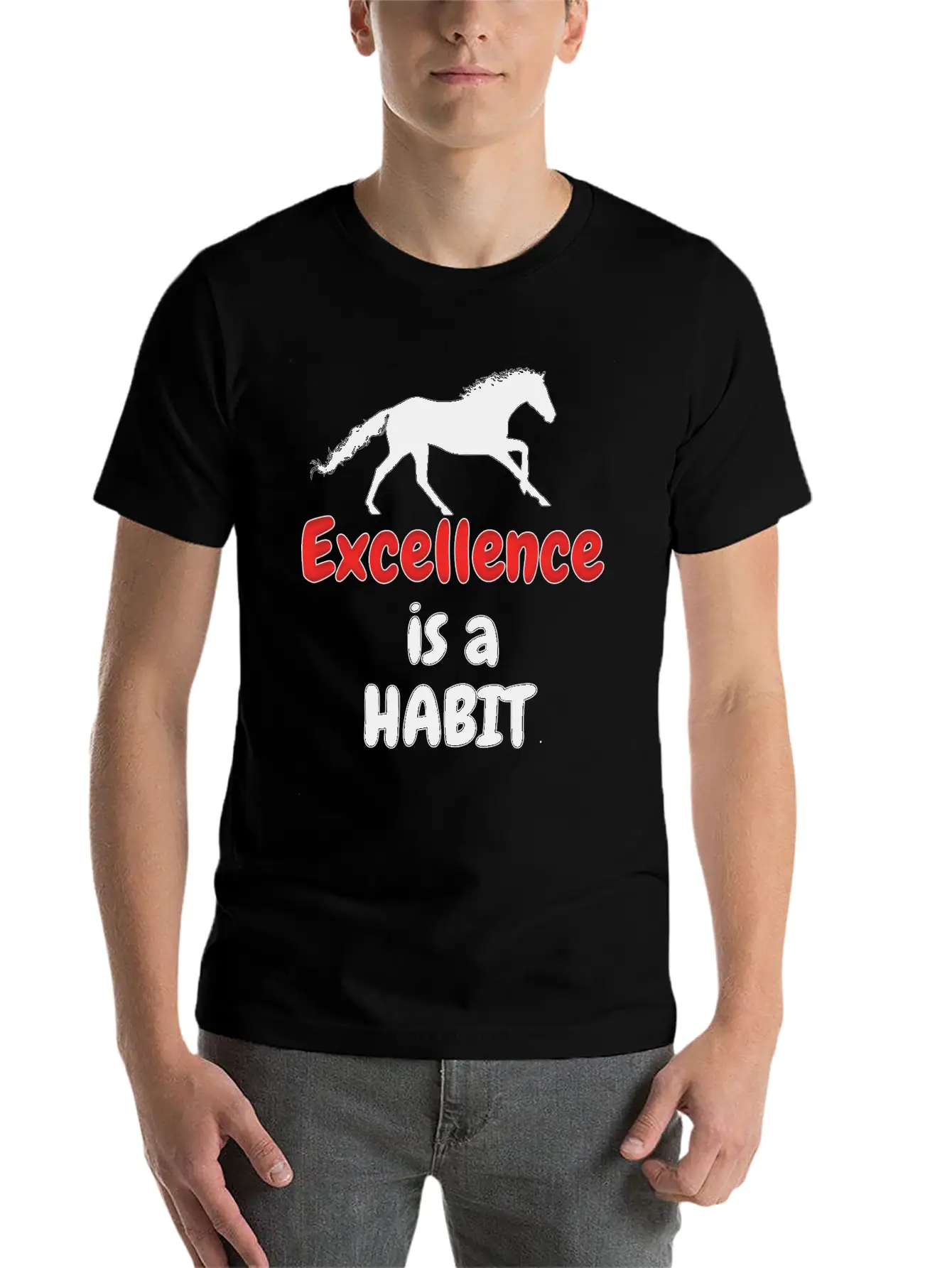 Excellence Is A Habit Essential Cotton Tee For Daily Outfits – Unisex Style