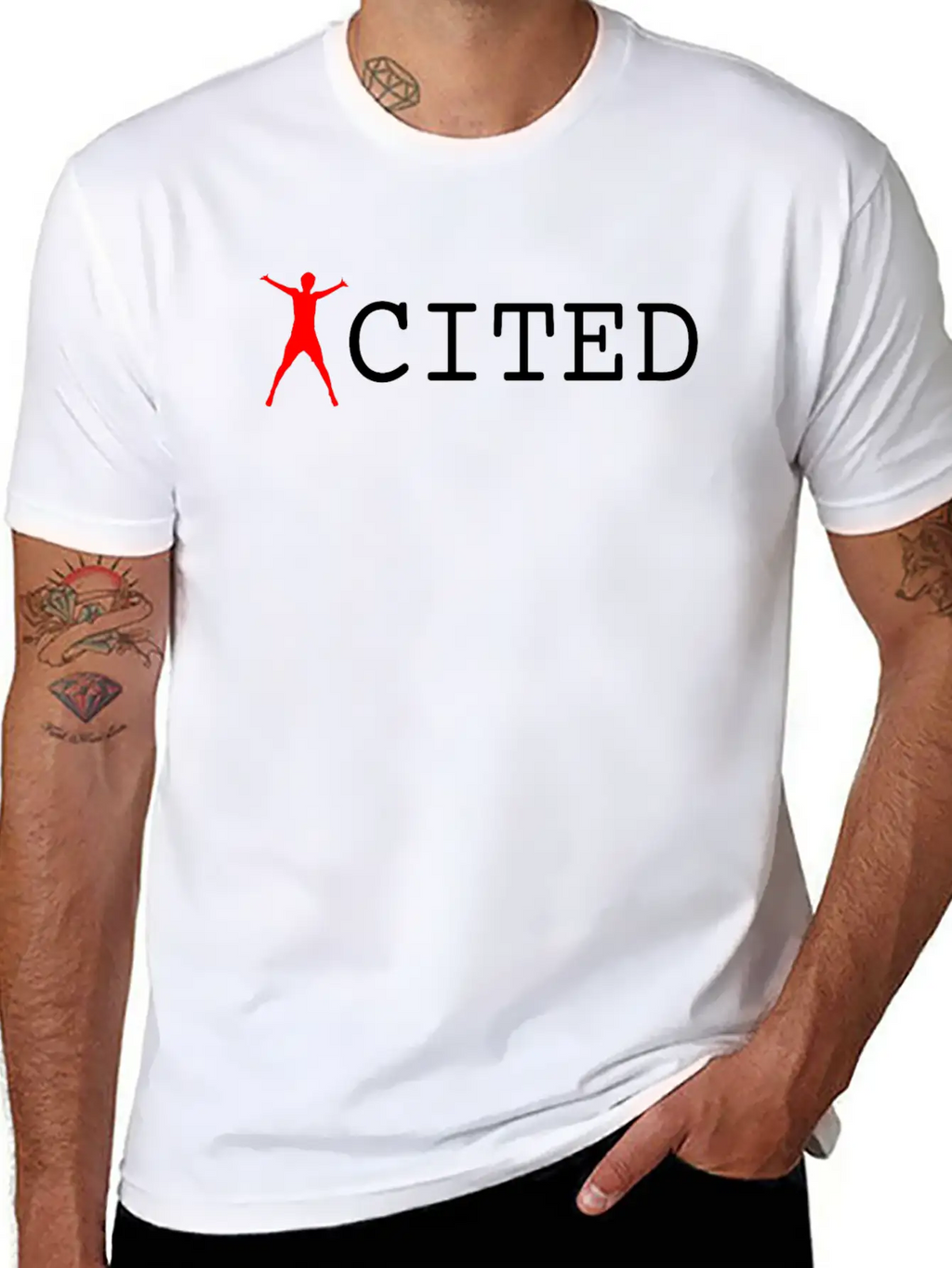 Excited Unisex Short Sleeve Soft Cotton T-Shirt – Casual Everyday Wear