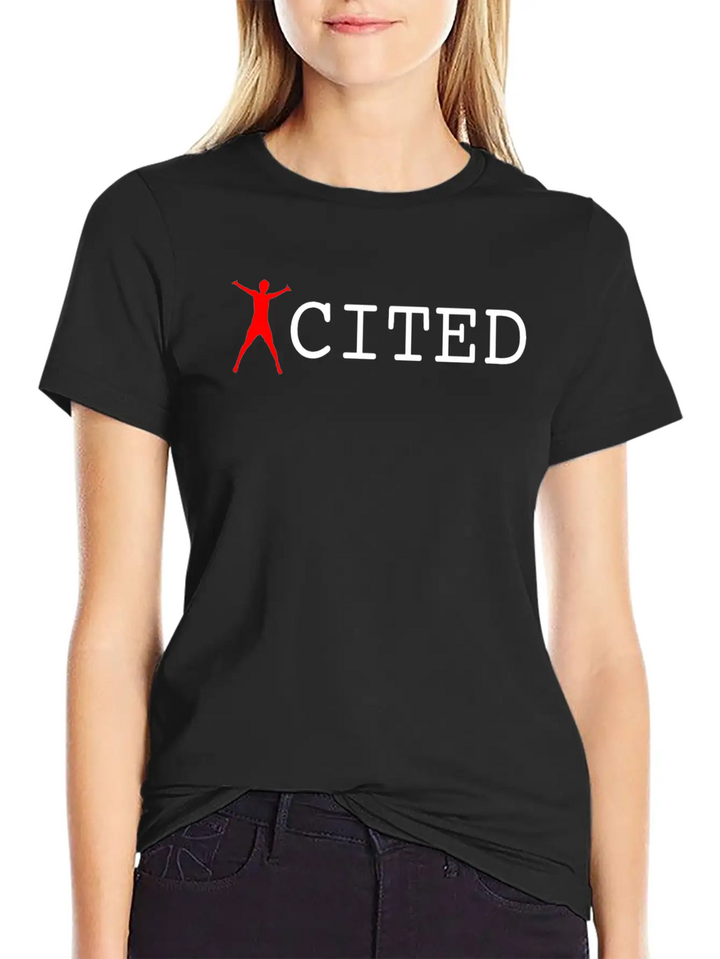 Excited Unisex Short Sleeve Soft Cotton T-Shirt – Casual Everyday Wear