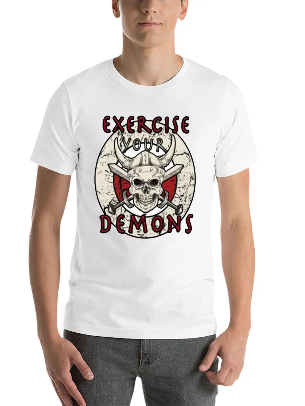Exercise Your Demons Stylish Everyday T-Shirt – Unisex Basic Cotton Tee