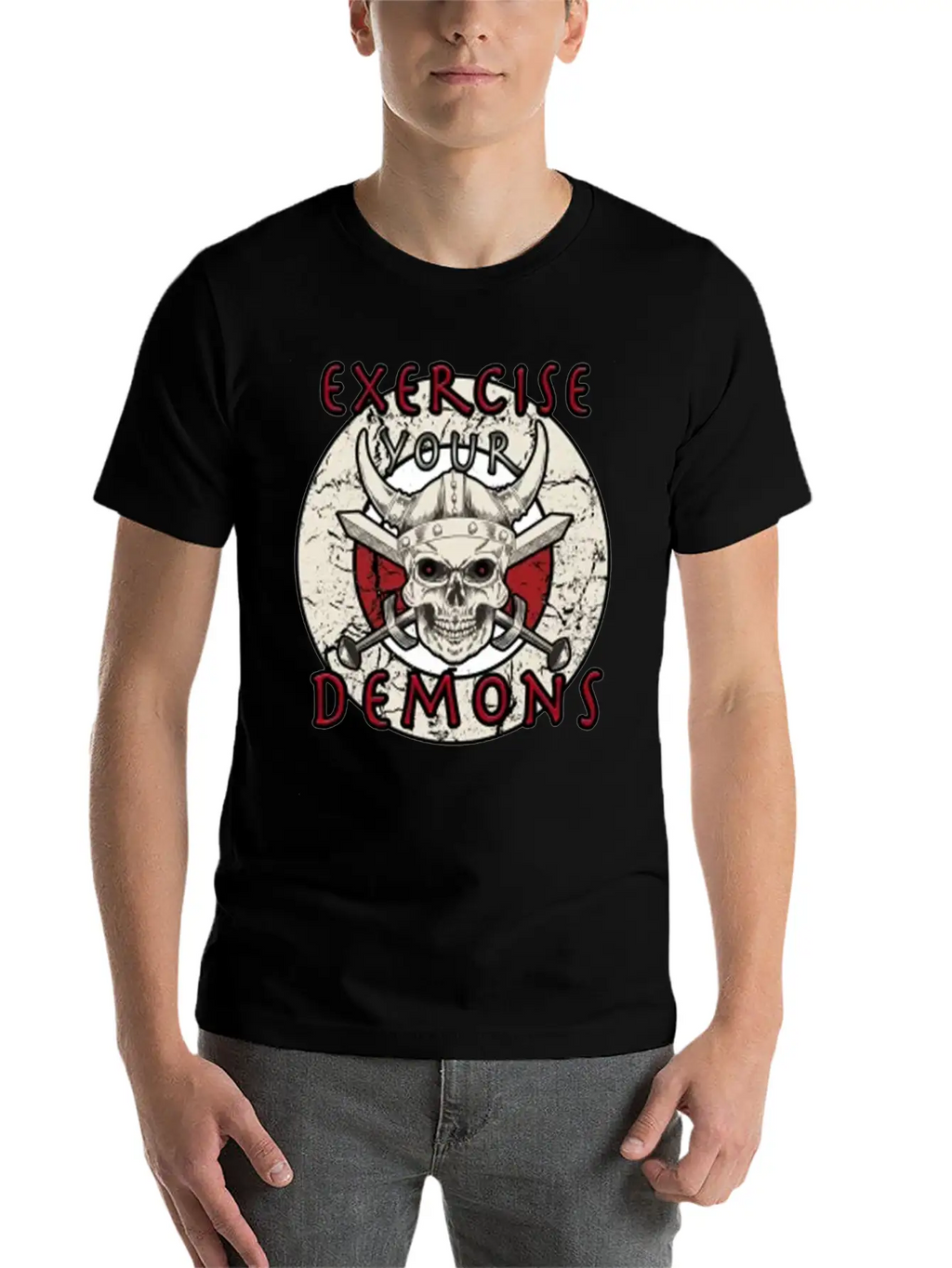 Exercise Your Demons Stylish Everyday T-Shirt – Unisex Basic Cotton Tee