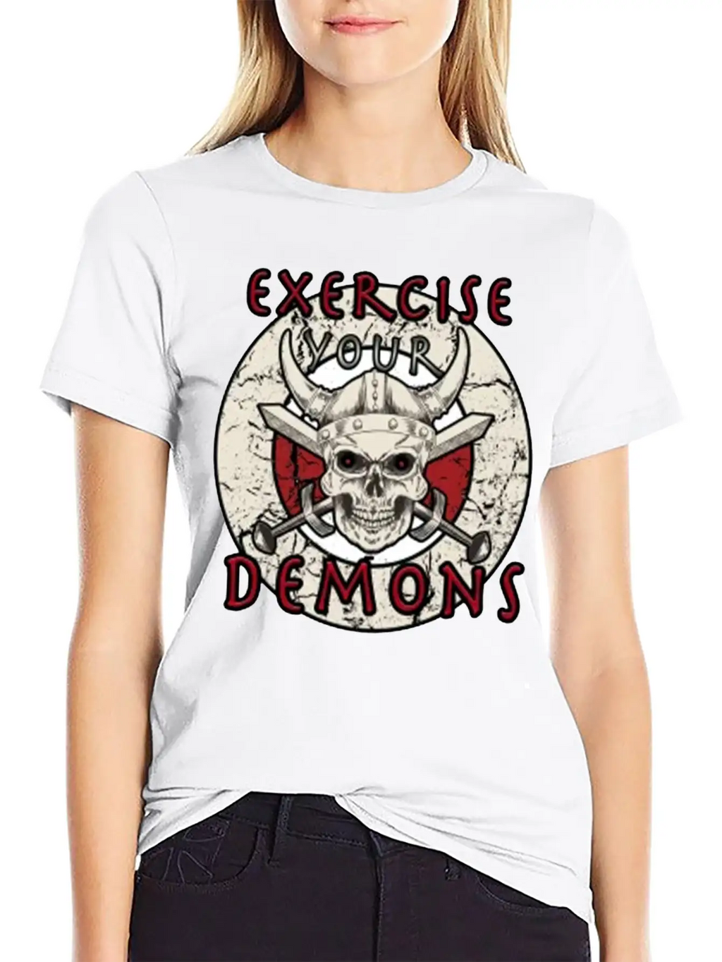 Exercise Your Demons Stylish Everyday T-Shirt – Unisex Basic Cotton Tee
