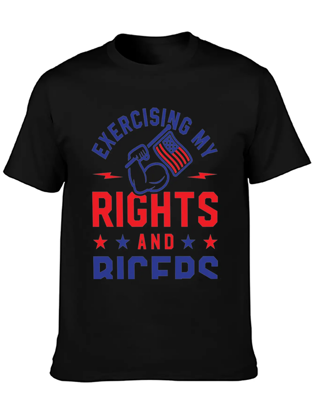 Exercising My Rights And Biceps Unisex Casual T-Shirt – Clean Design For Daily Comfort