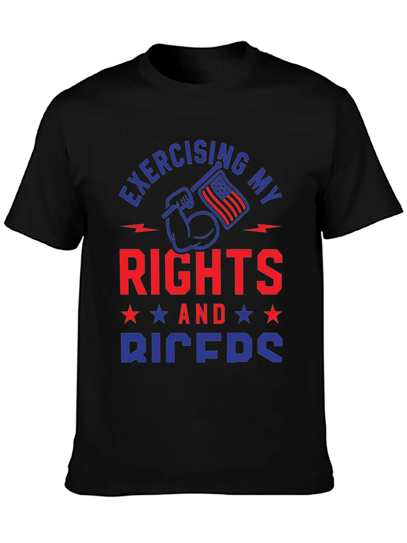 Exercising My Rights And Biceps Unisex Casual T-Shirt – Clean Design For Daily Comfort