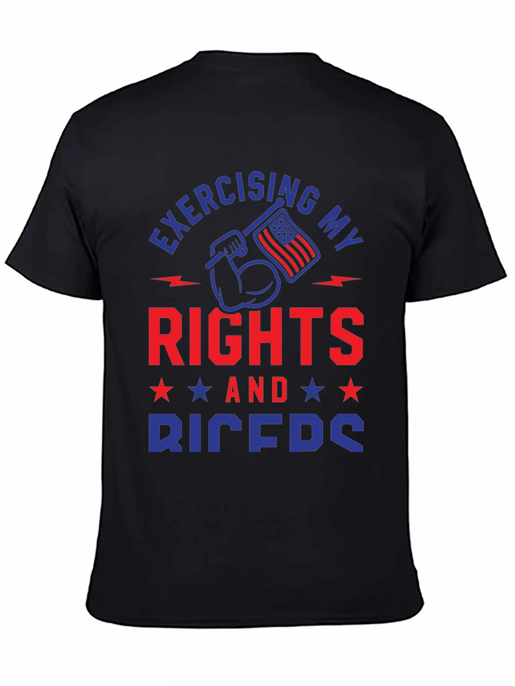Exercising My Rights And Biceps Unisex Casual T-Shirt – Clean Design For Daily Comfort