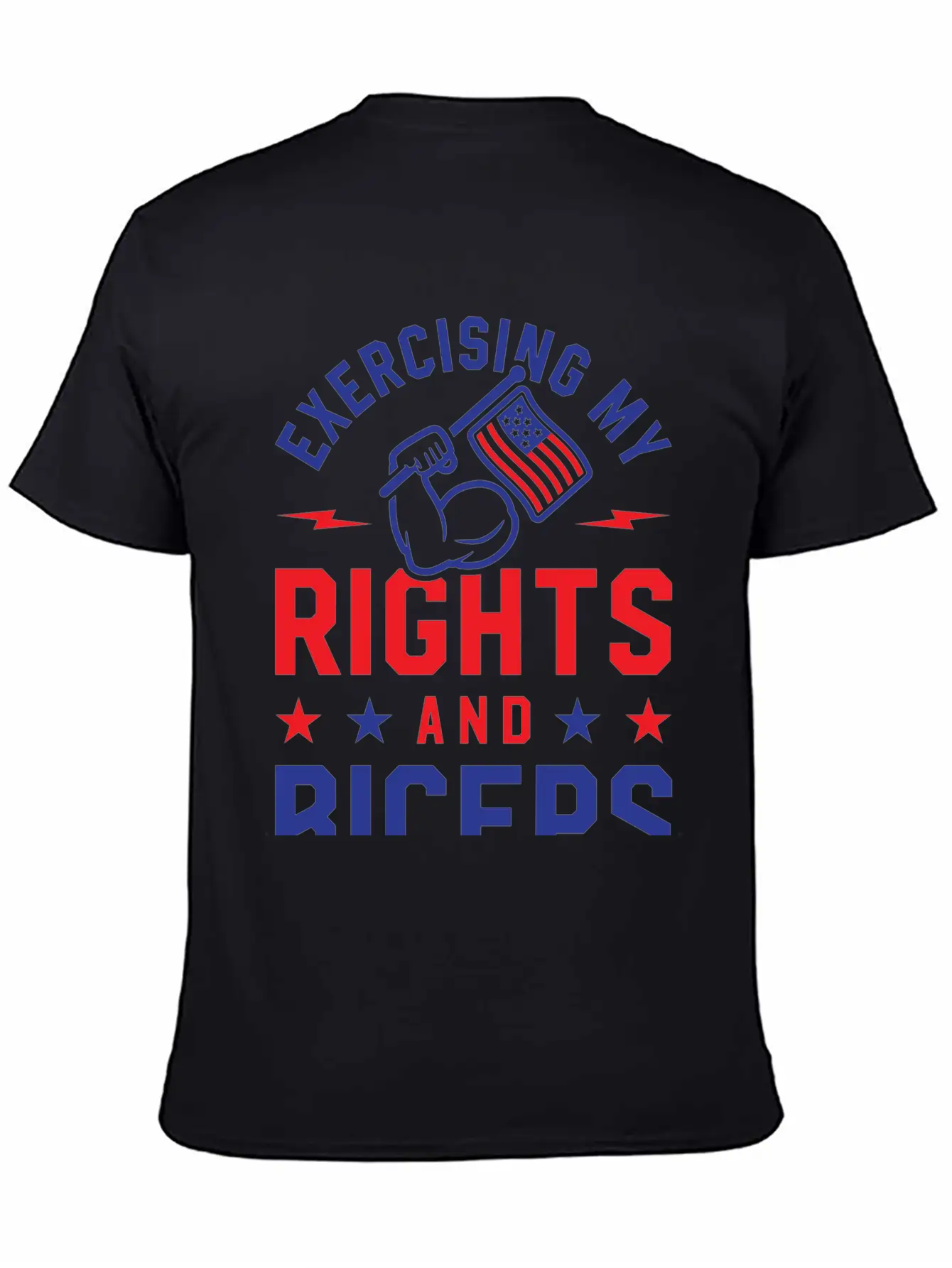 Exercising My Rights And Biceps Unisex Casual T-Shirt – Clean Design For Daily Comfort