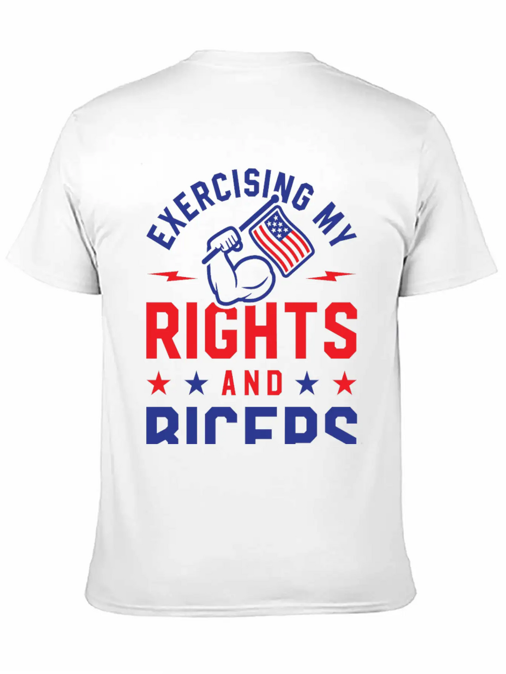Exercising My Rights And Biceps Unisex Casual T-Shirt – Clean Design For Daily Comfort