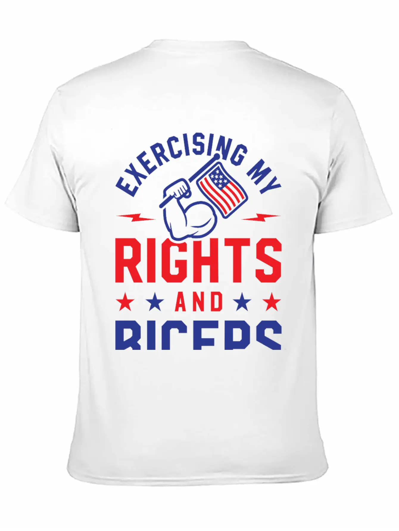 Exercising My Rights And Biceps Unisex Casual T-Shirt – Clean Design For Daily Comfort