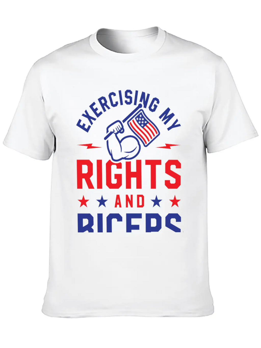 Exercising My Rights And Biceps Unisex Casual T-Shirt – Clean Design For Daily Comfort