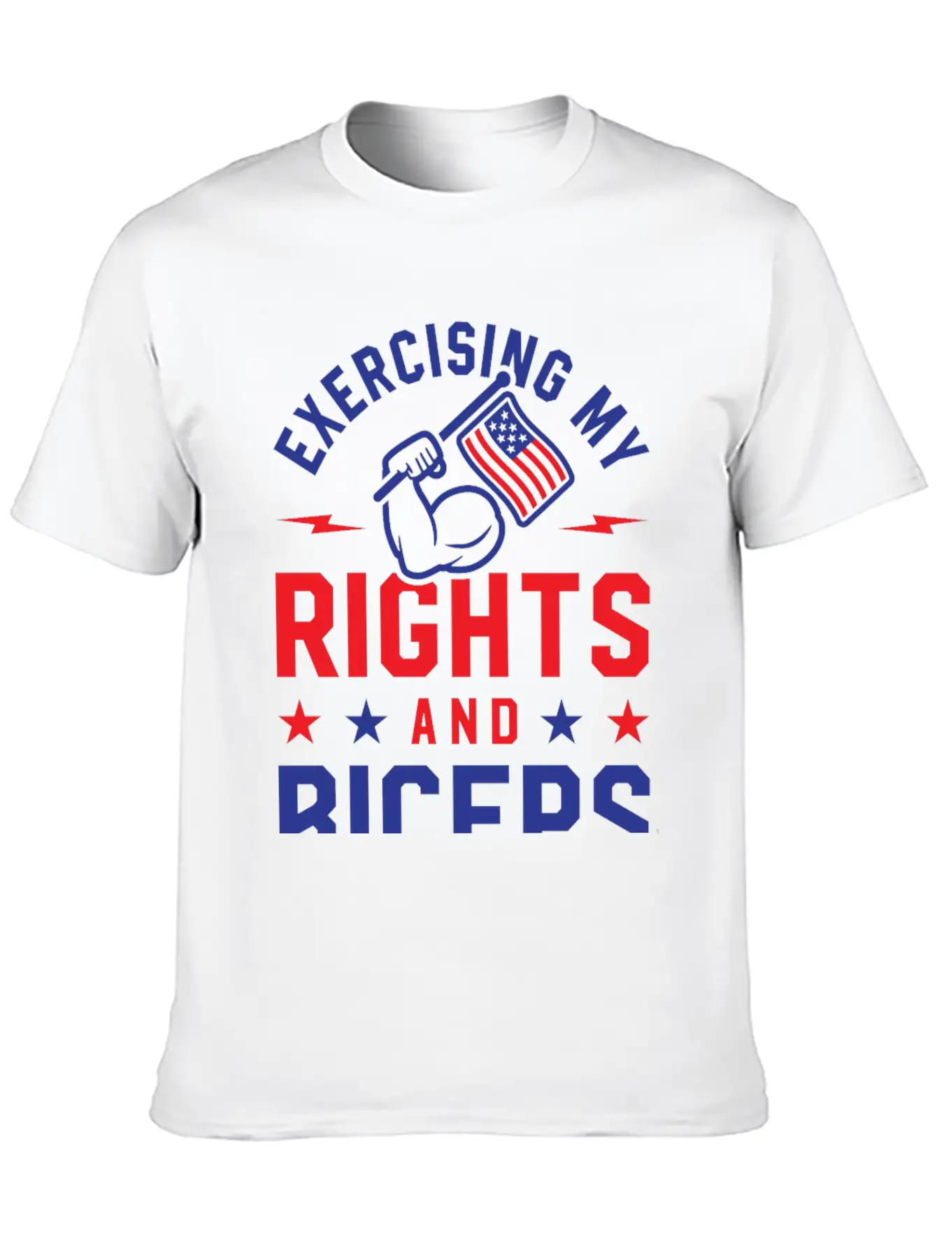 Exercising My Rights And Biceps Unisex Casual T-Shirt – Clean Design For Daily Comfort