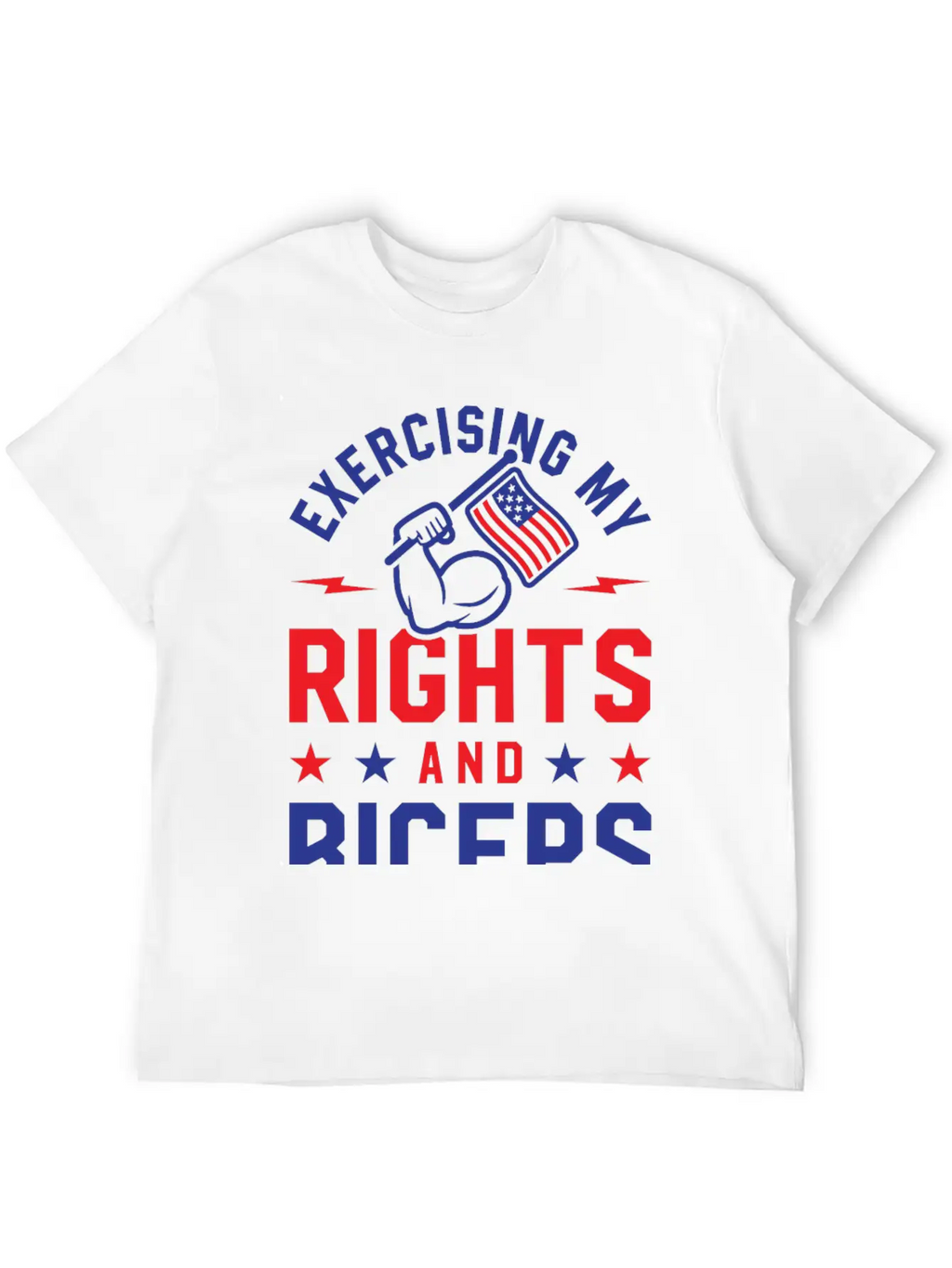 Exercising My Rights And Biceps Unisex Casual T-Shirt – Clean Design For Daily Comfort