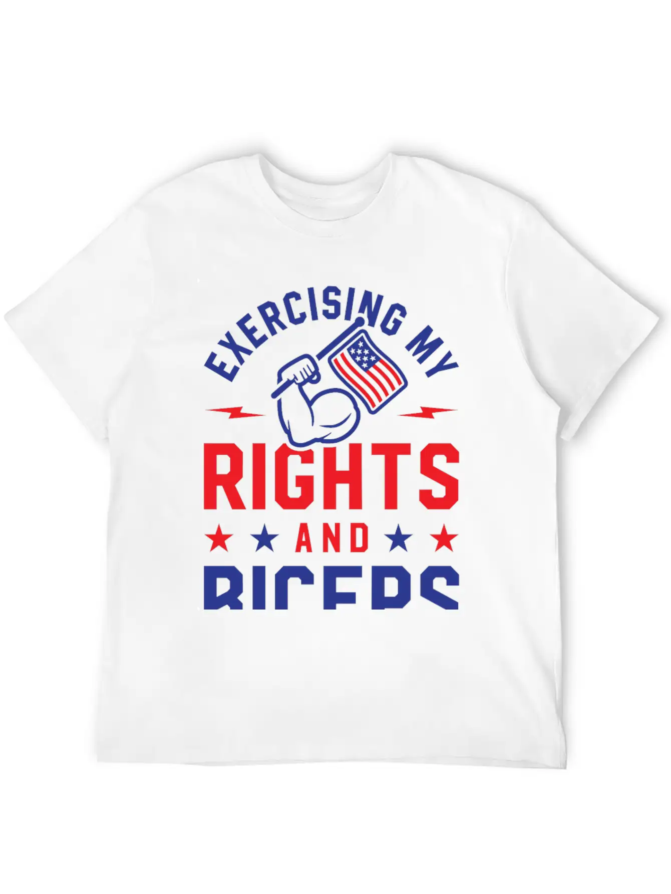 Exercising My Rights And Biceps Unisex Casual T-Shirt – Clean Design For Daily Comfort