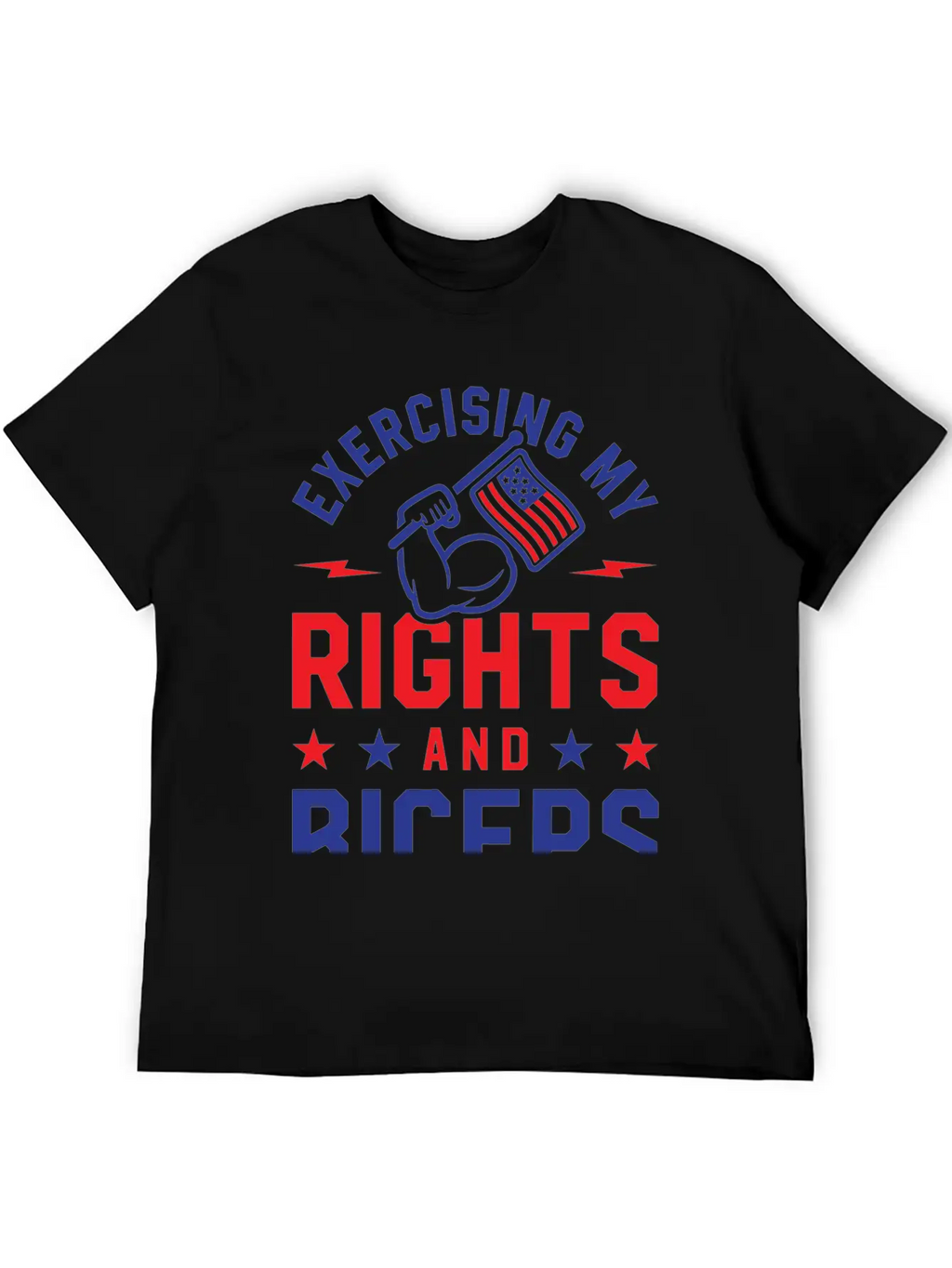 Exercising My Rights And Biceps Unisex Casual T-Shirt – Clean Design For Daily Comfort