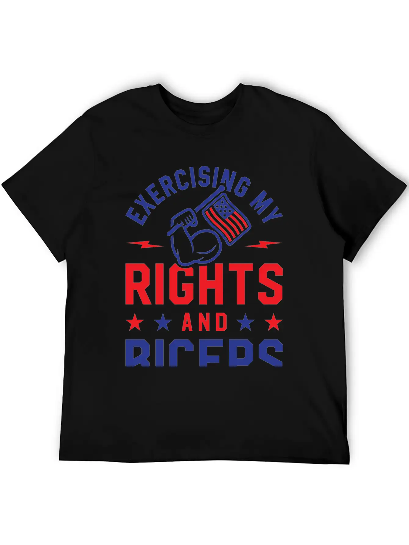 Exercising My Rights And Biceps Unisex Casual T-Shirt – Clean Design For Daily Comfort