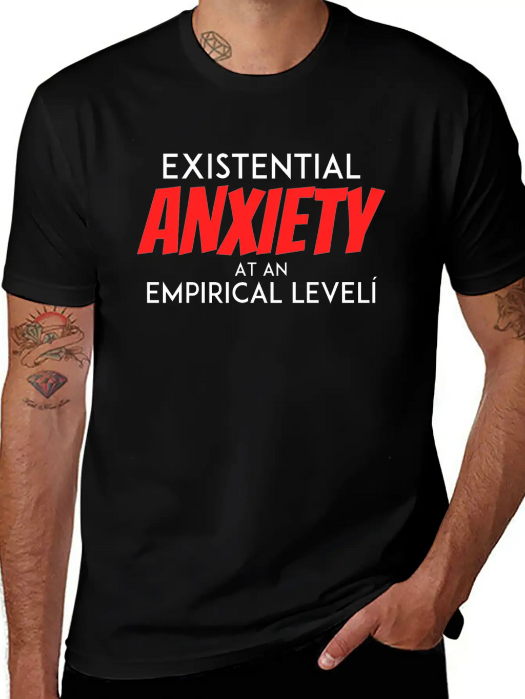 Existential Anxiety At An Empirical Levelcumulativ Casual Graphic T-Shirt – Simple And Comfortable Daily Wear