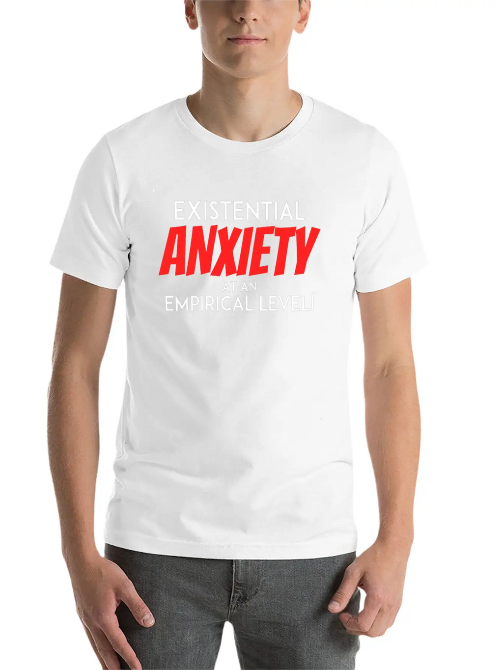 Existential Anxiety At An Empirical Levelcumulativ Casual Graphic T-Shirt – Simple And Comfortable Daily Wear