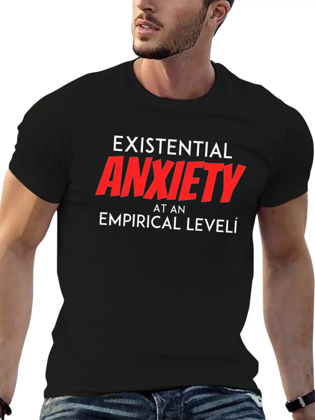 Existential Anxiety At An Empirical Levelcumulativ Casual Graphic T-Shirt – Simple And Comfortable Daily Wear